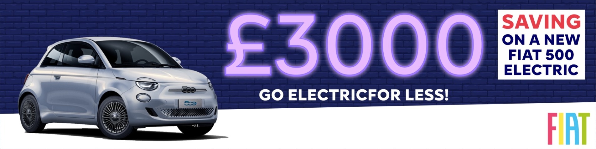 Save £3,000 on Electric Fiat
