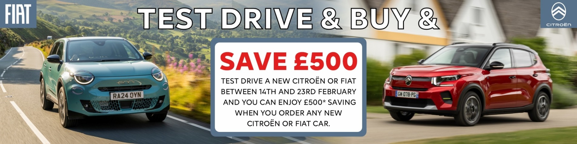 Test Drive and Buy and Save £500