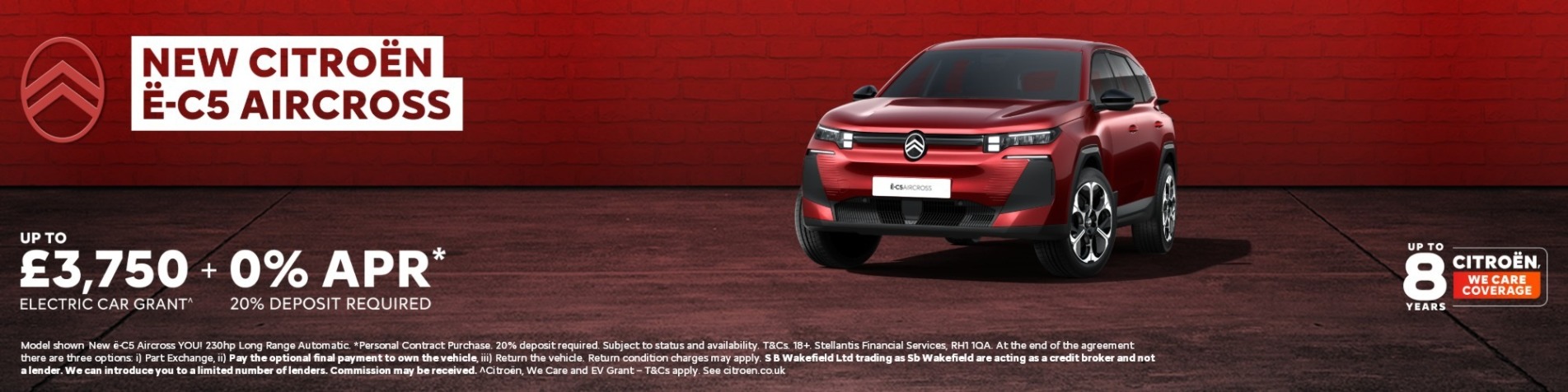 All New e-C5 Aircross with 0% APR and EV Grant