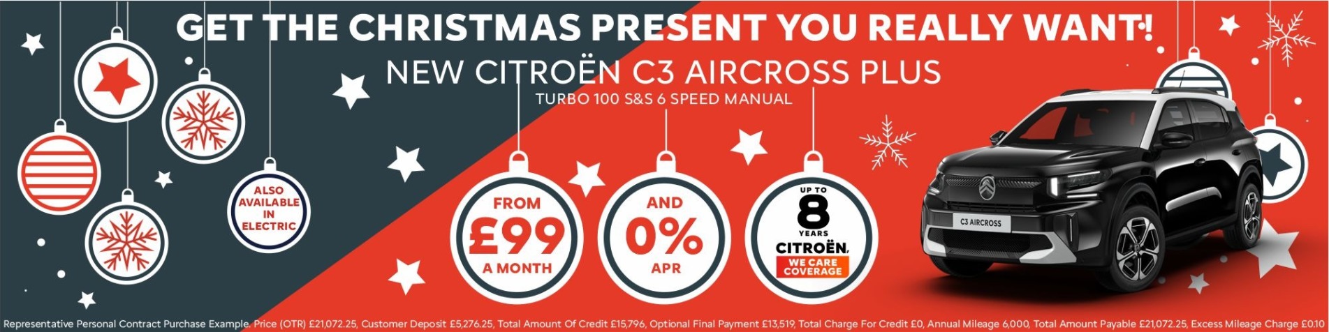 Q4 2025 C3 Aircross £99 PM 0% APR