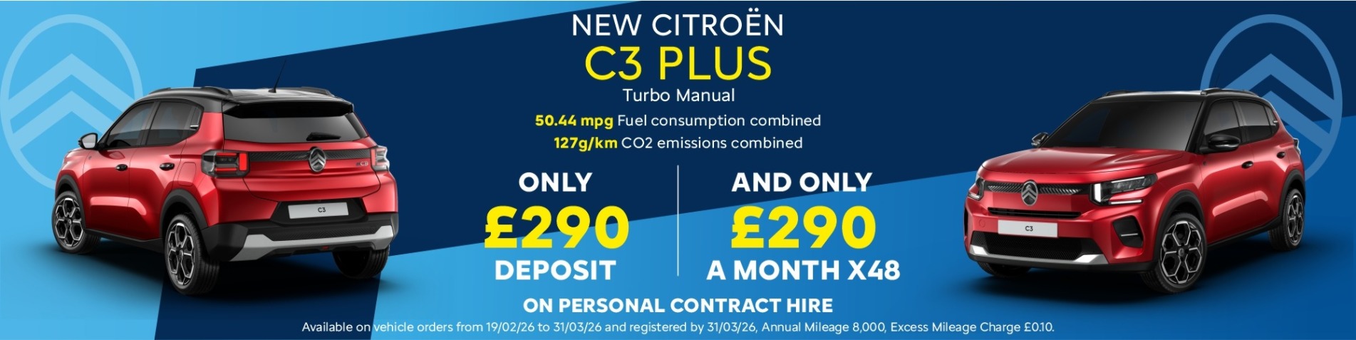 C3 Plus on Personal Contract Hire