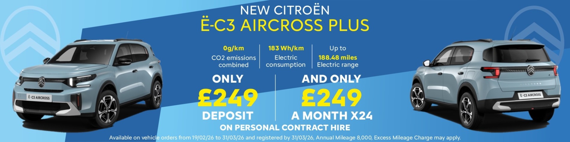 C3 Aircross Plus on Personal Contract Hire