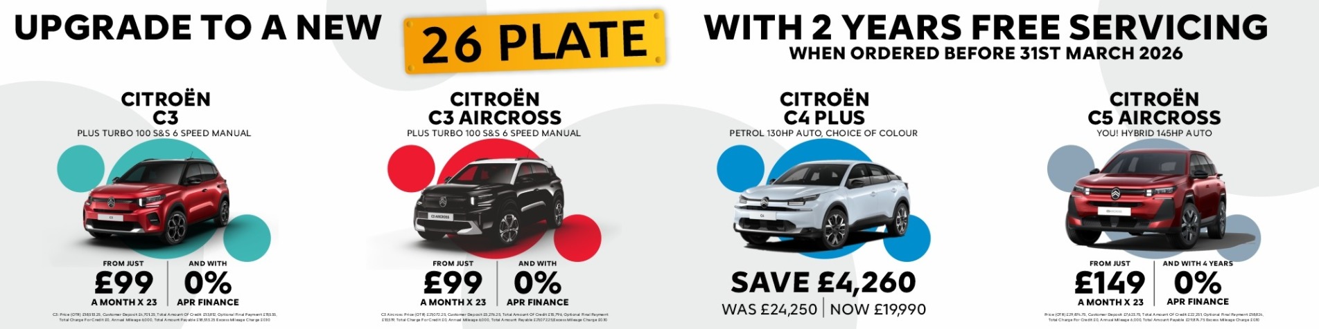 26 Plate 0% Citroen banners