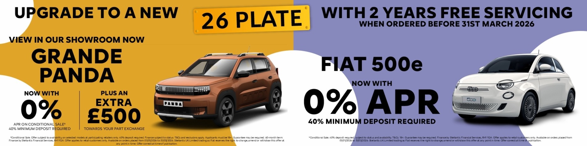 26 Plate Fiat banners