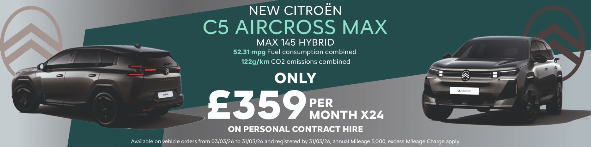 C5 Aircross PCH offer