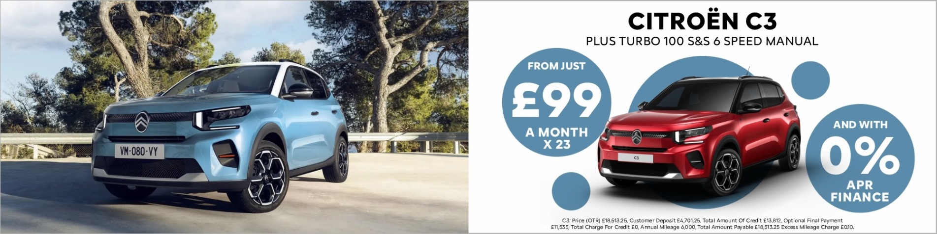 Q2 C3 £99 A Month & 0% APR