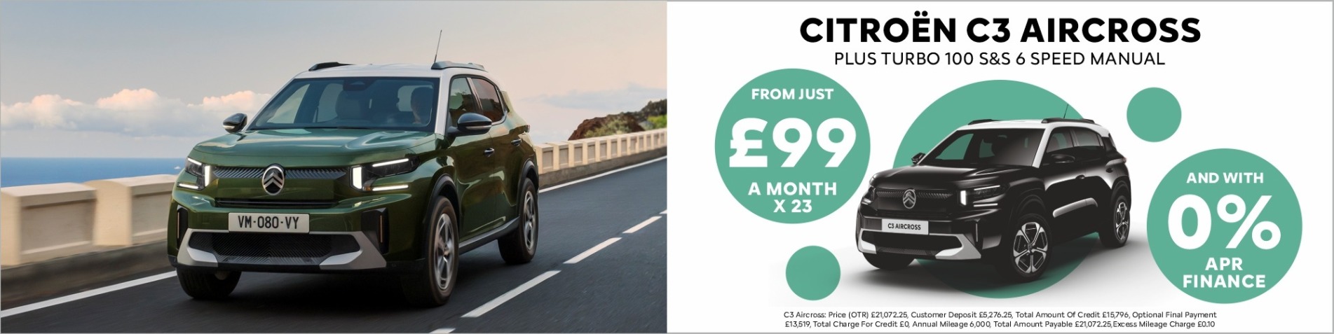 Q2 C3 Aircross 0% offer